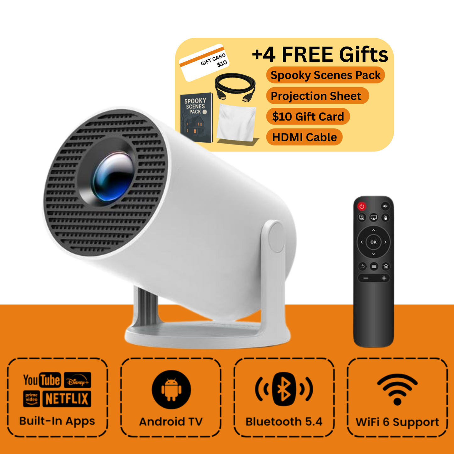 HolidayBeam™ Portable Projector